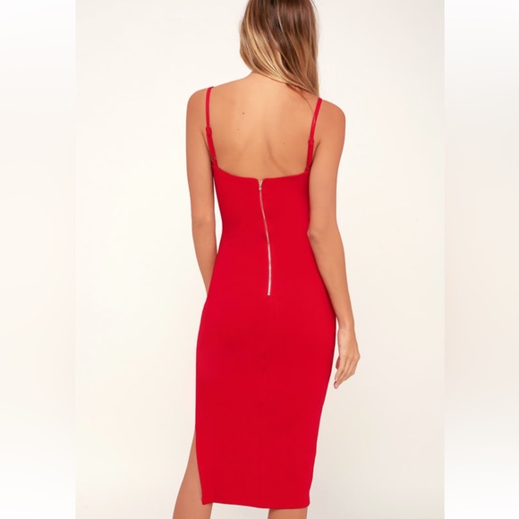 Lulus Red Holiday Party Dress in Size XS - Picture 4 of 8
